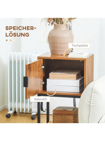 HOMCOM Konsolentisch-40L x 30B x 76H cm-Naturholz