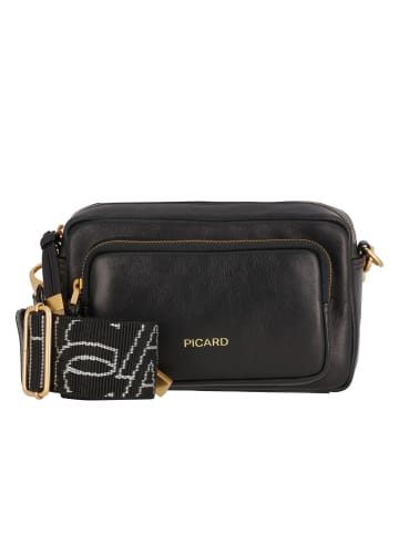 PICARD Soulmate Umhängetasche Leder 20 cm in schwarz