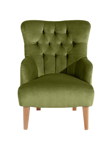 others SESSEL Kaiya Bezug Samtvelours Buche natur / oliv