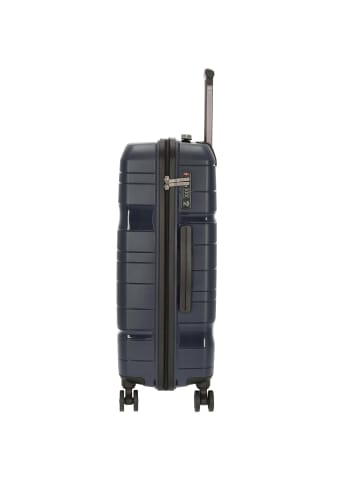 Check.In Memphis - 4-Rollen-Trolley 67 cm (blau) in blau