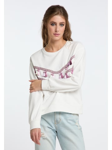 IZIA Sweatshirt in Wollweiss