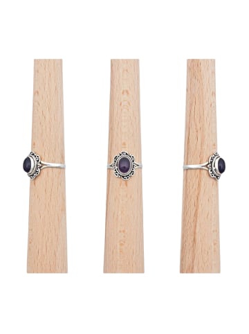 mantraroma 925er Silber - Ringe mit Amethyst