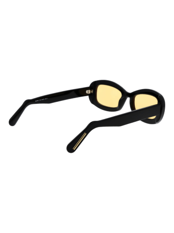 GCDS Unisex Sonnenbrille Rechtwinklig Schwarz