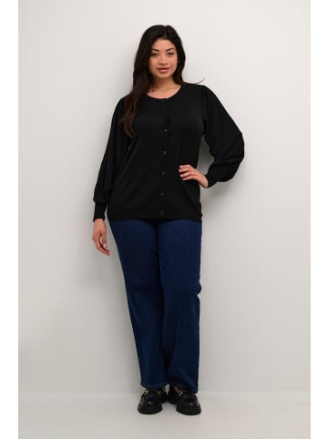 KAFFE curve Strickjacke KClizzy in Black Deep
