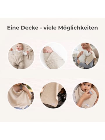 nordic coast company  Musselindecke, Puckdecke, Einschlagdecke, Babydecke Musselin, atmungsaktiv