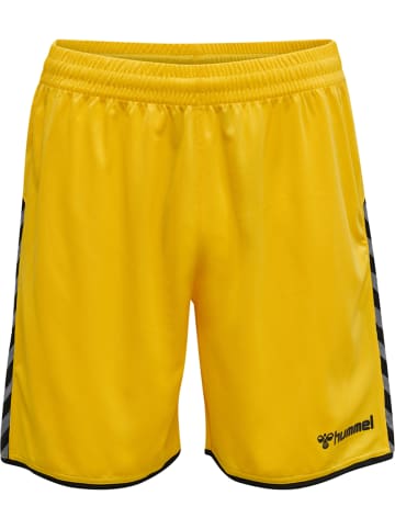 Hummel Hummel Poly Kurze Hose Hmlauthentic Multisport Herren Leichte Design Feuchtigkeitsabsorbierenden in SPORTS YELLOW/BLACK