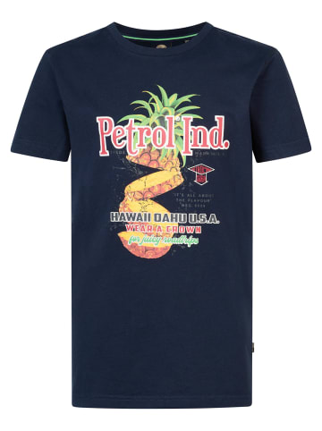 Petrol Industries T-Shirt mit Aufdruck Cove in Blau