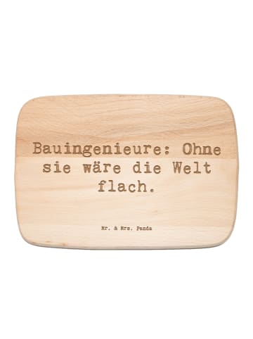 Mr. & Mrs. Panda Schneidebrett Spruch Bauingenieur Held mit Spruch in Transparent