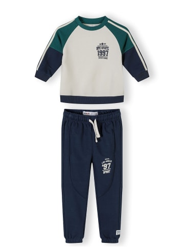 Minoti 2-tlg Langarmshirt & Hose 29SET203 in dunkelblau