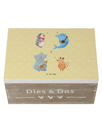 Mr. & Mrs. Panda Holztruhe Big Einheit ohne Spruch in Gelb Pastell