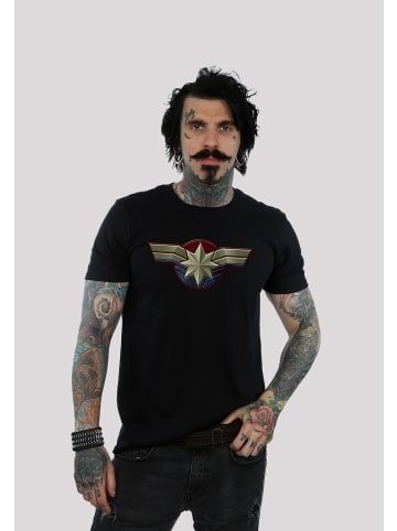 F4NT4STIC T-Shirt Marvel Captain Marvel Chest Emblem in schwarz