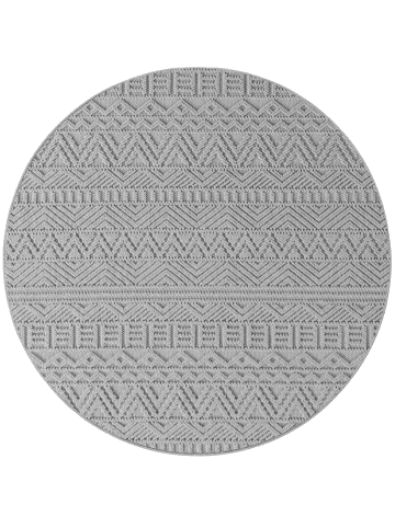 Kurzflor Teppich Helix 2202 in Silber
