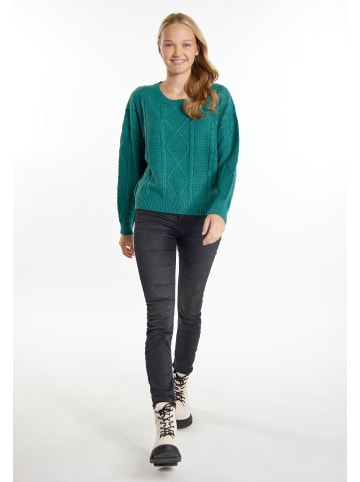 myMo Damen Strickpullover in Grün