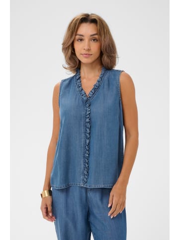 Cream Ärmellose Bluse CRMolly Straight fit in Jaspar Blue Denim