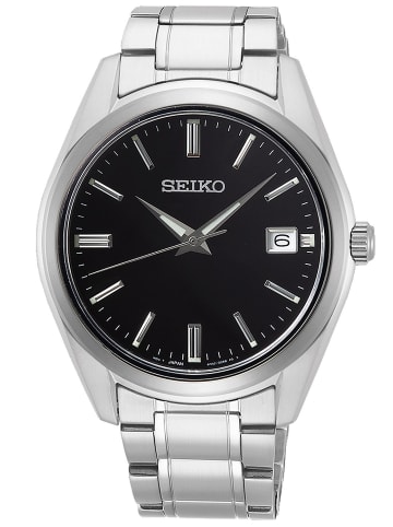 Herrenuhr mit Saphirglas schwarz