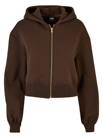 Urban Classics Zip-Kapuzenpullover in brown