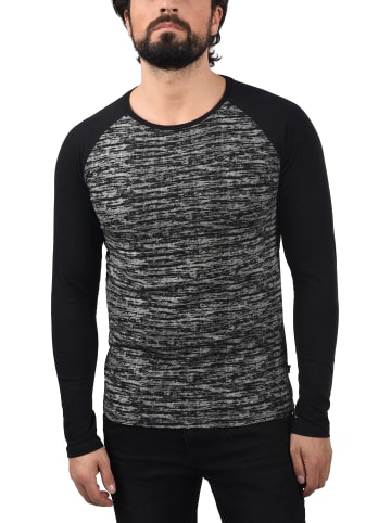 !SOLID Langarmshirt in schwarz