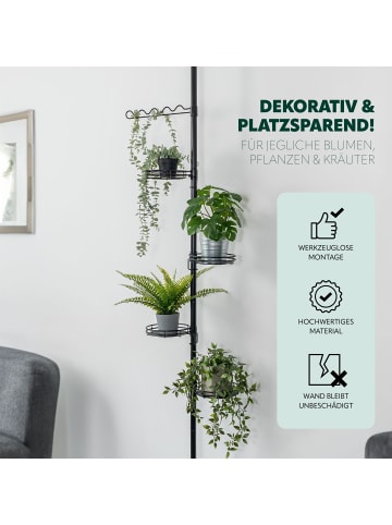 bremermann Teleskop-Blumenregal schwarz