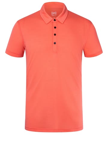 super.natural Merino Poloshirt in orange