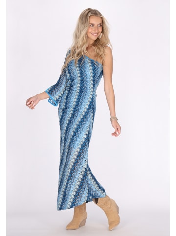 IZIA Damen Kleid in Blau Mehrfarbig