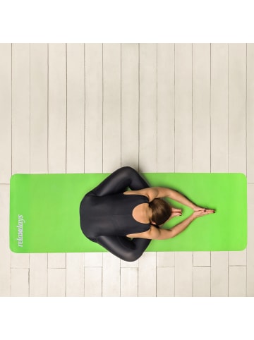 relaxdays 4 x Yogamatte in Rot - (B)60 x (H)1 x (T)180 cm