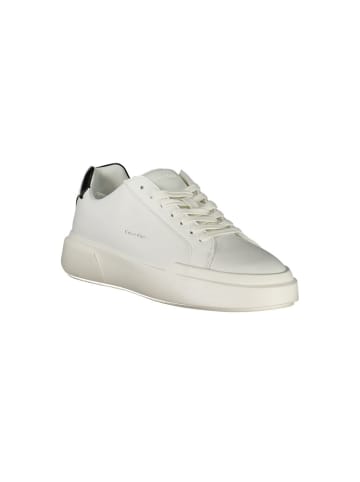 Calvin Klein Weiße Polyurethan-Sneaker