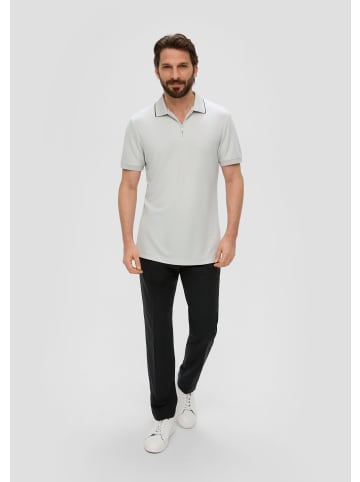 s.Oliver BLACK LABEL Polo-Shirt kurzarm in Grau