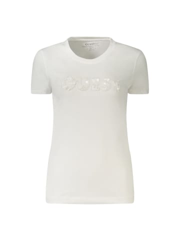 Guess Jeans Weiß Damen T-Shirt aus Baumwolle