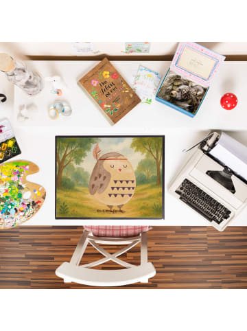 Mr. & Mrs. Panda Schreibunterlage Eule Federschmuck Design ohne ... in Weiß