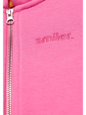 smiler. Kapuzensweatshirtjacke mini-grin. in PINK