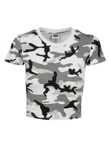 Urban Classics Cropped T-Shirts in snow camo