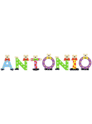 Playshoes Deko-Buchstaben "ANTONIO" in bunt