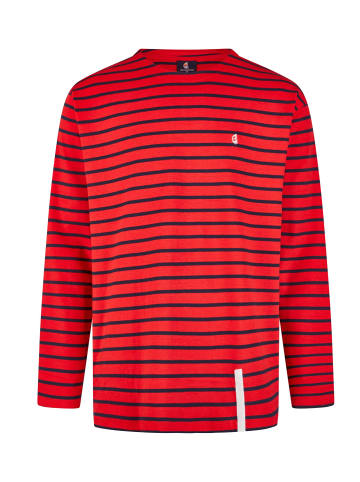 Wind Sportswear Wind Sportswear Langarm Shirt in rot-marine