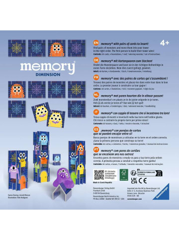 Ravensburger memory® memory® Dimension - Kinderspiel ab 4 Jahre 4-99 Jahre in bunt