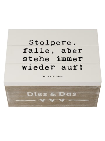 Mr. & Mrs. Panda Box Spruch Fehler machen und daraus lernen mit ... in Weiß