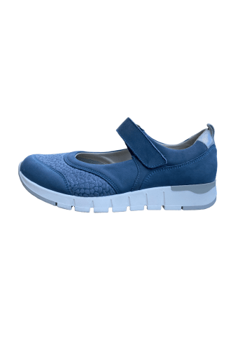 WALDLÄUFER Slipper H-Petra in blau/kombi