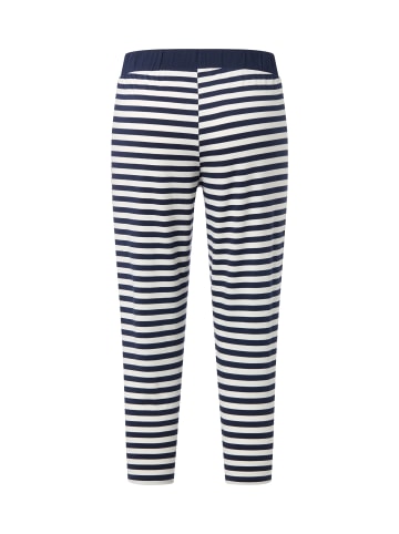 Skiny Pyjama-Hose in marine weiß