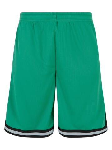 Urban Classics Mesh-Shorts in ferngreen/black/white