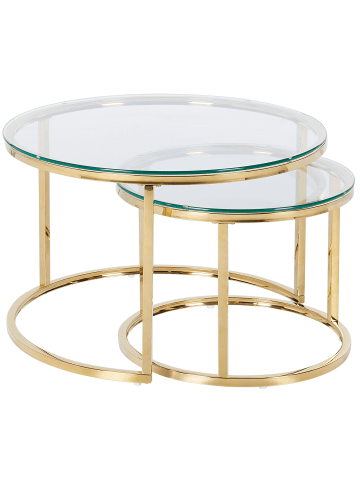 Beliani Couchtisch GRANGE in Gold