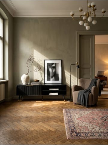 KADIMA DESIGN Lowboard mit Eiche-Dekor 150x51x39 cm TV-Kommode Modern,