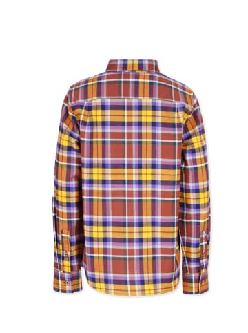 Band of Rascals Shirts " Flannel Check " in dark-purple-mustard