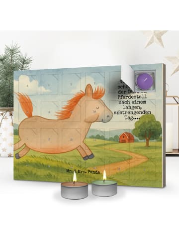 Mr. & Mrs. Panda Kerzen Adventskalender Pferd Springen Design mi... in Weiß