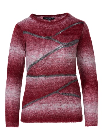KOROSHI Damen-Jerseystrick mit Metallic-Detail in braun