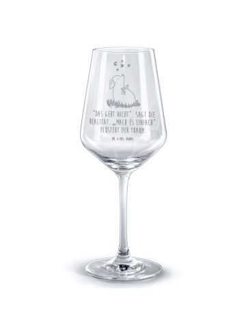 Mr. & Mrs. Panda Kelch Schwein Glück mit Spruch in Transparent