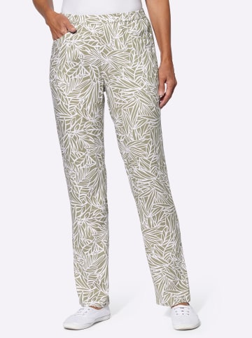 Sieh an! Hose in schlamm-ecru-bedruckt