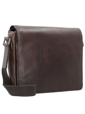 Leonhard Heyden Roma Messenger Leder 31 cm Laptopfach braun