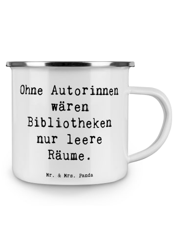 Mr. & Mrs. Panda Trinkbecher Spruch Autorin Magie mit Spruch in Weiß