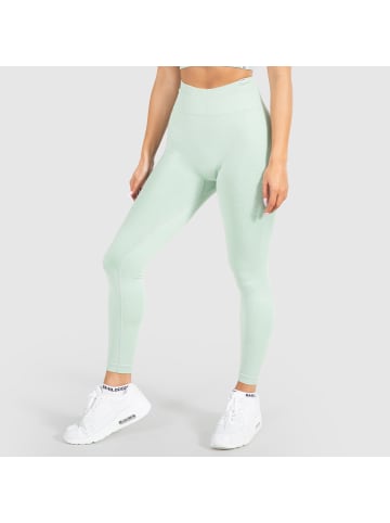 SMILODOX Leggings Amaze Scrunch Pro in Grün Melange