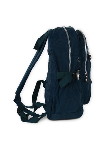Bag Street Freizeitrucksack, Cityrucksack Nylon navy, blau ca. 30cm breit ca. 38cm hoch