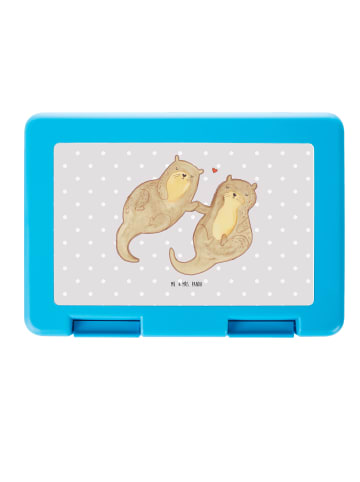 Mr. & Mrs. Panda Lunchbox Otter Hände halten ohne Spruch in Grau Pastell